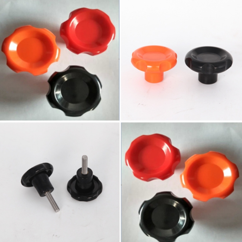 Original Bakelite Handles, Mechanical Accessories, Knob Handles, Plum Blossom Shaped Corrugated Handwheels